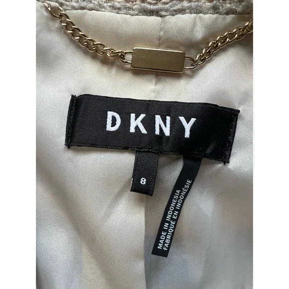 DKNY Tweed Striped Blazer Jacket 8 - Picture 16 of 16